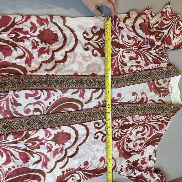 Soft Surroundings Womens L/XL Jakarta Kimono Top Open Front Lightweight Cover Up - Picture 9 of 12